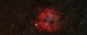 Preview wallpaper nebula, space, stars, red