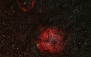 Preview wallpaper nebula, space, stars, red