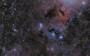 Preview wallpaper nebula, space, stars, glow