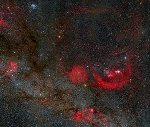 Preview wallpaper nebula, starry sky, space, dark