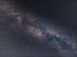 Preview wallpaper nebula, starry sky, starfall, stars