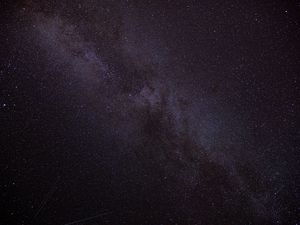 Preview wallpaper nebula, starry sky, starfall, stars, night