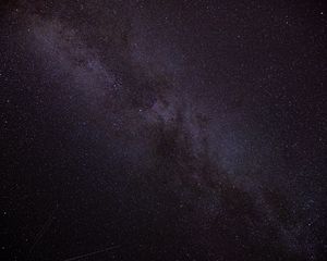 Preview wallpaper nebula, starry sky, starfall, stars, night