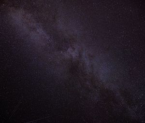 Preview wallpaper nebula, starry sky, starfall, stars, night