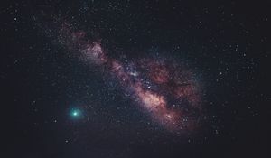 Preview wallpaper nebula, starry sky, stars, space, purple