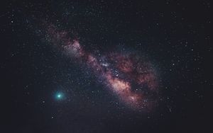 Preview wallpaper nebula, starry sky, stars, space, purple