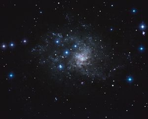 Preview wallpaper nebula, starry sky, stars, universe, glow