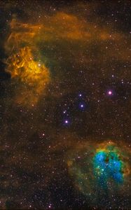 Preview wallpaper nebula, stars, cloud, space, colorful