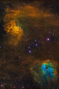 Preview wallpaper nebula, stars, cloud, space, colorful