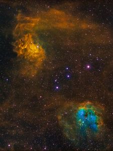Preview wallpaper nebula, stars, cloud, space, colorful