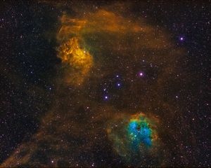 Preview wallpaper nebula, stars, cloud, space, colorful