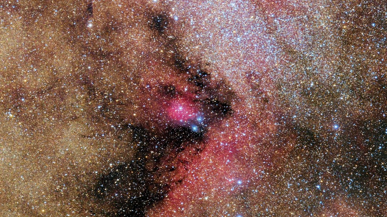 Wallpaper nebula, stars, cloud, glow, space