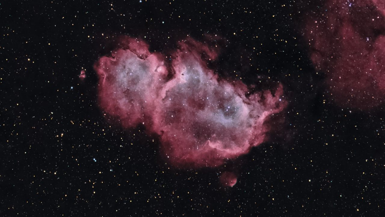 Wallpaper nebula, stars, cloud, space