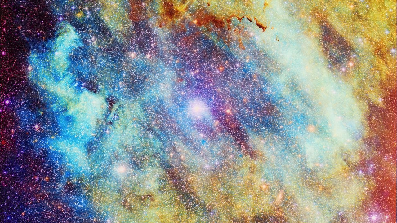Wallpaper nebula, stars, constellations, colorful, space