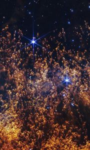 Preview wallpaper nebula, stars, galaxy, particles, universe, space
