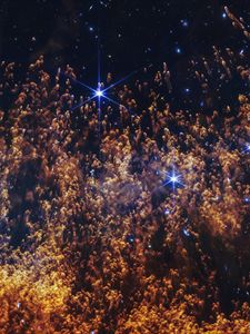 Preview wallpaper nebula, stars, galaxy, particles, universe, space