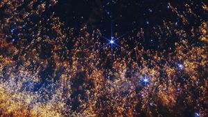 Preview wallpaper nebula, stars, galaxy, particles, universe, space