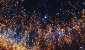 Preview wallpaper nebula, stars, galaxy, particles, universe, space