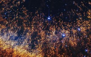 Preview wallpaper nebula, stars, galaxy, particles, universe, space