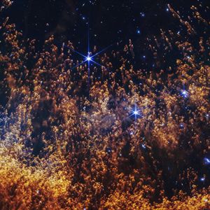 Preview wallpaper nebula, stars, galaxy, particles, universe, space
