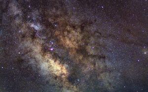 Preview wallpaper nebula, stars, galaxy, space, glow
