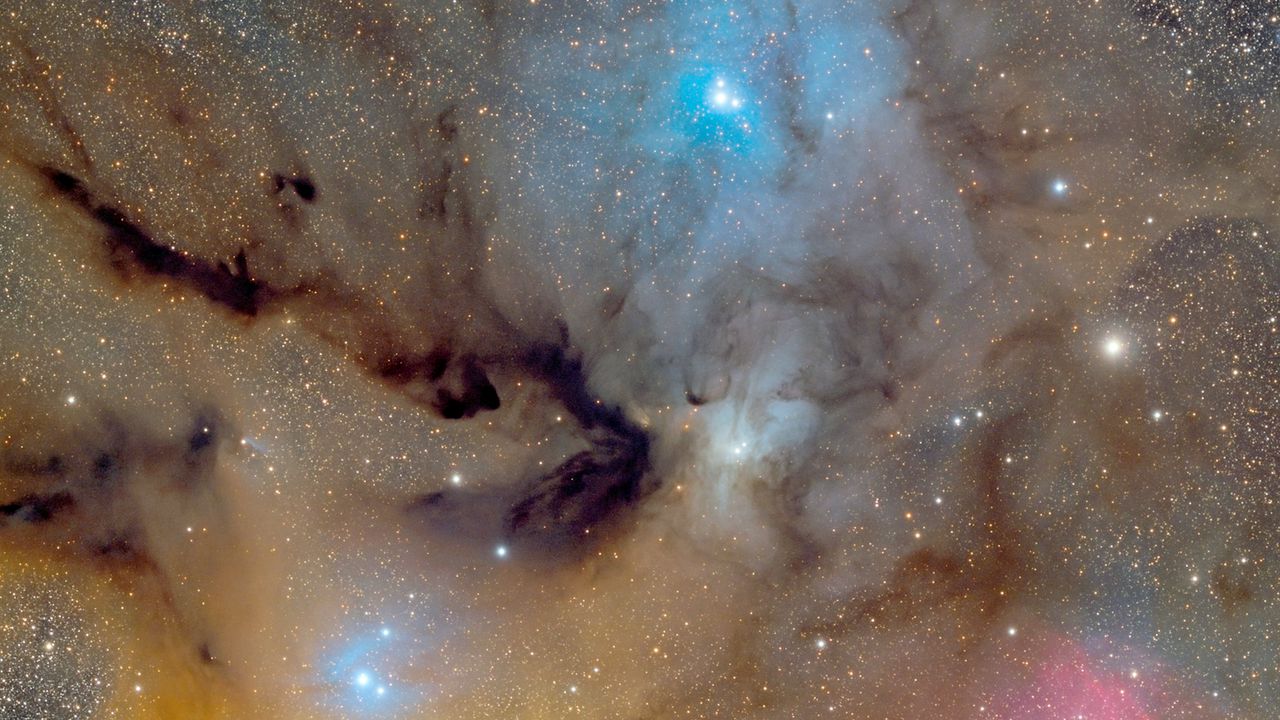 Wallpaper nebula, stars, galaxy, glow, space