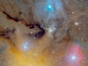 Preview wallpaper nebula, stars, galaxy, glow, space