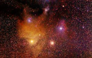 Preview wallpaper nebula, stars, galaxy, glow, universe