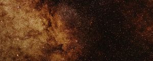 Preview wallpaper nebula, stars, galaxy, space, brown