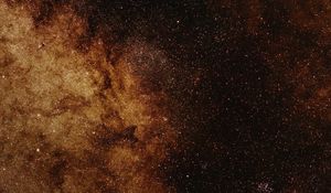 Preview wallpaper nebula, stars, galaxy, space, brown