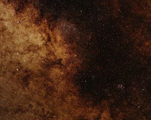 Preview wallpaper nebula, stars, galaxy, space, brown