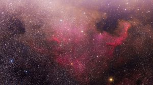 Preview wallpaper nebula, stars, galaxy, space, pink