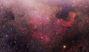 Preview wallpaper nebula, stars, galaxy, space, pink