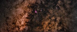 Preview wallpaper nebula, stars, galaxy, glow, universe, space