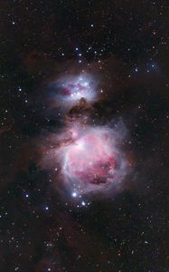 Preview wallpaper nebula, stars, galaxy, space, purple