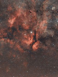 Preview wallpaper nebula, stars, galaxy, glow, space, astronomy