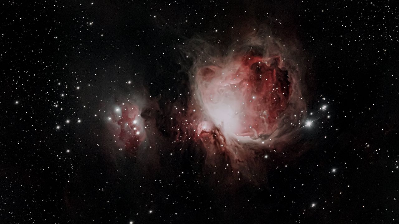 Wallpaper nebula, stars, galaxy, dark, space