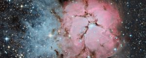 Preview wallpaper nebula, stars, glare, space