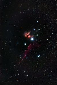 Preview wallpaper nebula, stars, glare, space, black