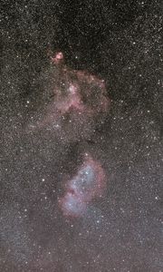 Preview wallpaper nebula, stars, glare, glow, space
