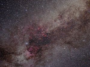 Preview wallpaper nebula, stars, glare, shine, space