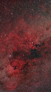 Preview wallpaper nebula, stars, glare, red, space