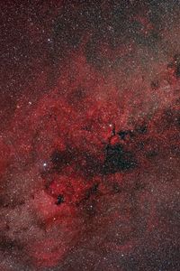 Preview wallpaper nebula, stars, glare, red, space