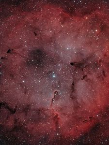 Preview wallpaper nebula, stars, glitter, red, dark, space