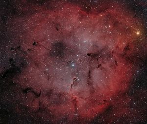 Preview wallpaper nebula, stars, glitter, red, dark, space