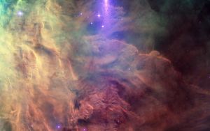 Preview wallpaper nebula, stars, glow, shine