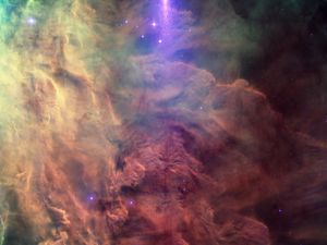 Preview wallpaper nebula, stars, glow, shine