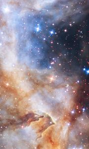 Preview wallpaper nebula, stars, glow, space, galaxy
