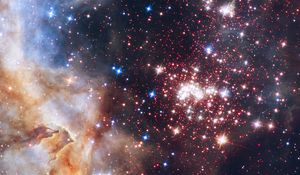 Preview wallpaper nebula, stars, glow, space, galaxy
