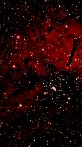 Preview wallpaper nebula, stars, glow, space, red